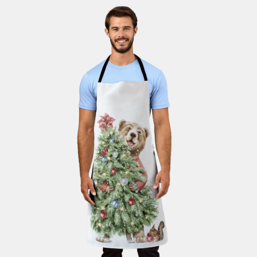 Kerstboom met Beer Schort (Gedragen)