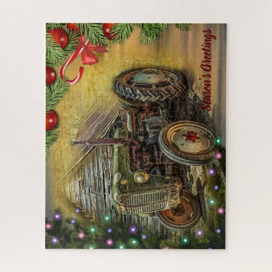 kerstboom met Boerderij Legpuzzel (Verticaal)