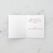 Kerstboom met Bogen Gevouwen Vakantie Kaart (Binnen)