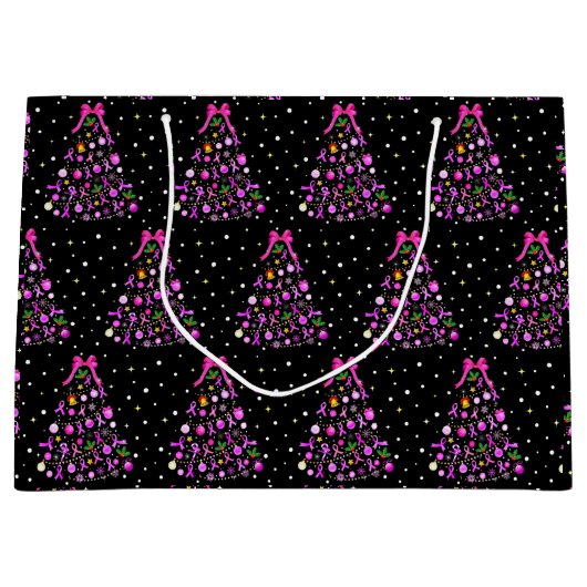 kerstboom met borstkanker groot cadeauzakje (Voorkant)