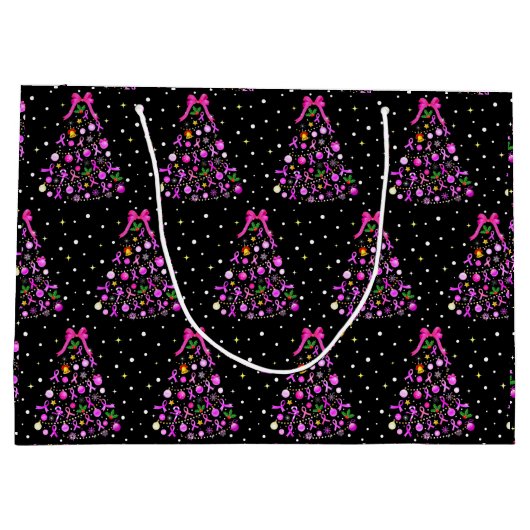 kerstboom met borstkanker groot cadeauzakje (Achterkant)