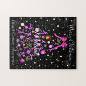 kerstboom met borstkanker legpuzzel (Horizontaal)