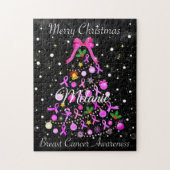 kerstboom met borstkanker legpuzzel (Verticaal)
