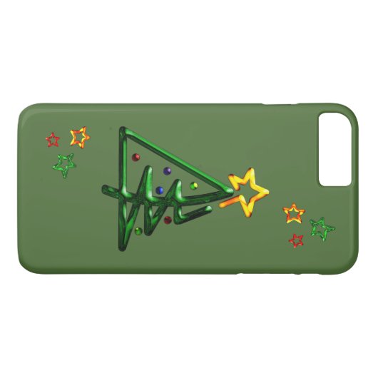 Kerstboom met buulkermis Case-Mate iPhone case (Achterkant (Horizontaal))