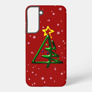 Kerstboom met buulkermis samsung galaxy hoesje