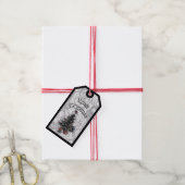 Kerstboom met cadeau cadeautag cadeaulabel (Met Touw)