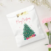 kerstboom met cadeaus bedankzakje (Gezegeld)