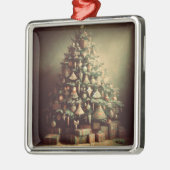 Kerstboom met Cadeaus Boho Kerstvakantie Metalen Ornament (Links)