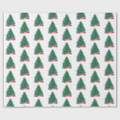 kerstboom met cadeaus cadeaupapier (Vlak)