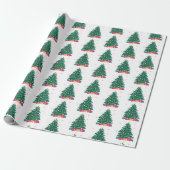 kerstboom met cadeaus cadeaupapier (Uitgerold)