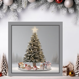 Kerstboom met Cadeaus Magnetische Kaart