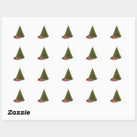 kerstboom met Cadeaus stickers (Vel)