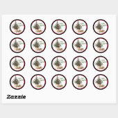 Kerstboom met cadeautjes Sticker (Vel)