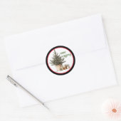 Kerstboom met cadeautjes Sticker (Envelop)