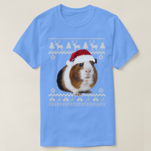 Kerstboom met cavia's (2) t-shirt (Design voorkant)
