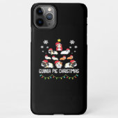 kerstboom met cavia's | Funny Guinea Pig Lover iPhone Hoesje (Achterkant)