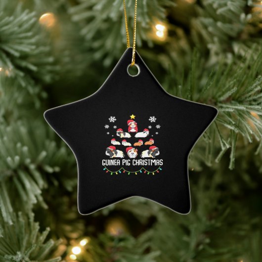 kerstboom met cavia's | Funny Guinea Pig Lover Keramisch Ornament (Boom)