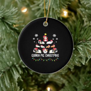 kerstboom met cavia's Funny Guinea Pig Lover Keramisch Ornament