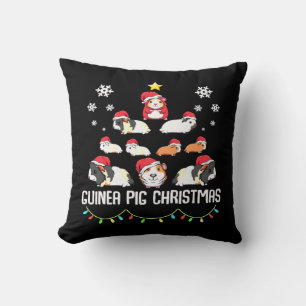 kerstboom met cavia's   Funny Guinea Pig Lover Kussen