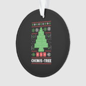 kerstboom met chemie ornament (voorkant)