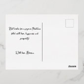  kerstboom met de groene kerstbomen folie feestdagen briefkaart (Achterkant)