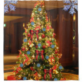 kerstboom met douchetgordijn douchegordijn (Voorkant)
