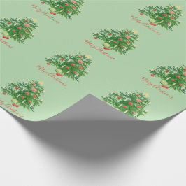 Kerstboom met een Ster & Hart Koekje Cadeaupapier