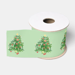 Kerstboom met een Ster & Hart Koekje Grosgrain Lint