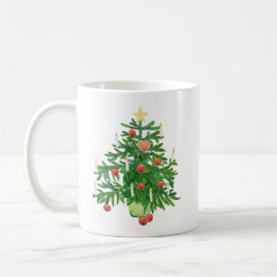 Kerstboom met een Ster & Hart Koekje Koffiemok