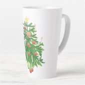 Kerstboom met een Ster & Hart Koekje Latte Mok (Rechterhoek)