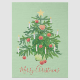 Kerstboom met een Ster & Hart Koekje Tissuepapier