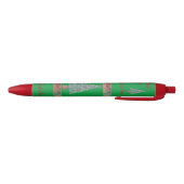 kerstboom met een versiering van rode bogen zwarte inkt pen (Bodem)