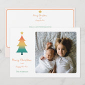 Kerstboom met een wilight-vakantiekaart feestdagenkaart (Voorkant / Achterkant)