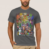 kerstboom met garneringen t-shirt (Voorkant)