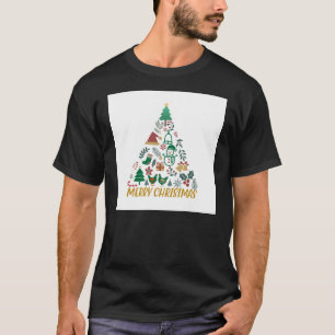 kerstboom met gele ster t-shirt
