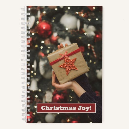 Kerstboom met Gift Notitieboek (Voorkant)