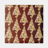 Kerstboom met glitters magneet (Voorkant)