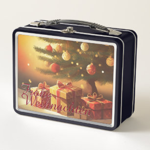 Kerstboom met gouden cadeaus