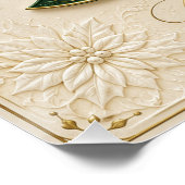 Kerstboom met gouden emaille perfect poster (Hoek)