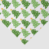 Kerstboom met Gouden Ster Wit Tissuepapier (Detail)