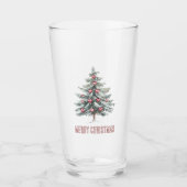 Kerstboom met hart glas (Voorkant)