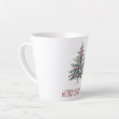 Kerstboom met hart latte mok (Linkerhoek)