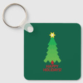 Kerstboom met heldere ster sleutelhanger (Voorkant)