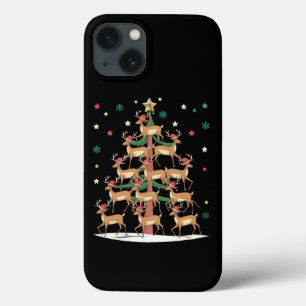 Kerstboom met herten Funny Kerstvakantie Schattig  Case-Mate iPhone Case