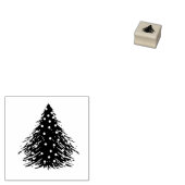 Kerstboom met holle Ornamenten Rubberstempel (Gestempeld)