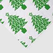 Kerstboom met hondenpootafdrukken tissuepapier (Detail)