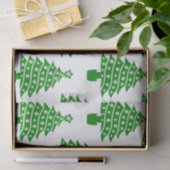 Kerstboom met hondenpootafdrukken tissuepapier (Geschenk)