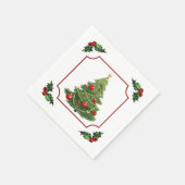 Kerstboom met Hulst Servet (Hoek)