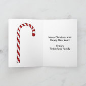 kerstboom met je foto's feestdagen kaart (Binnen)