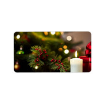 kerstboom met kaarsen